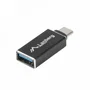 Lanberg AD-UC-UA-02 Adaptador USB tipo A hembra a USB tipo C macho Negro